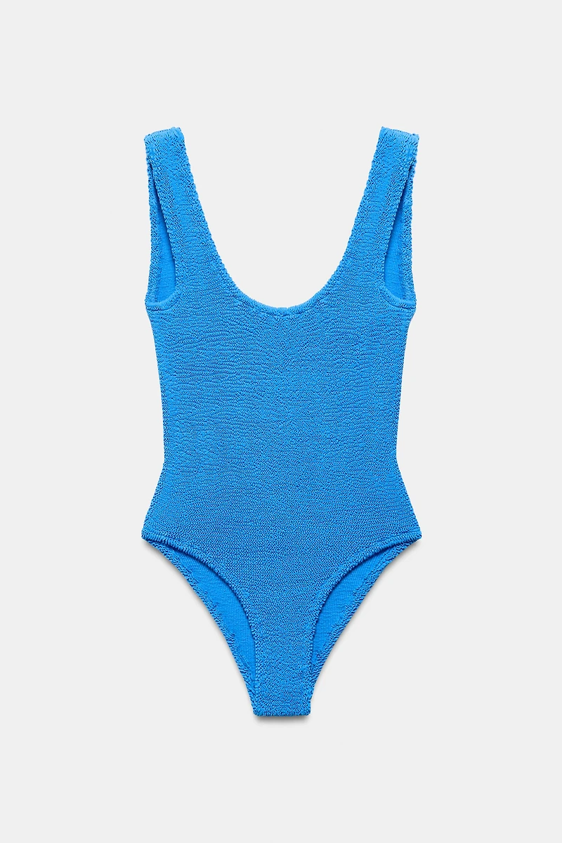 TEXTURED SWIMSUIT