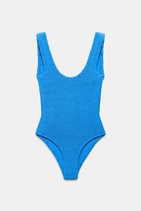 TEXTURED SWIMSUIT