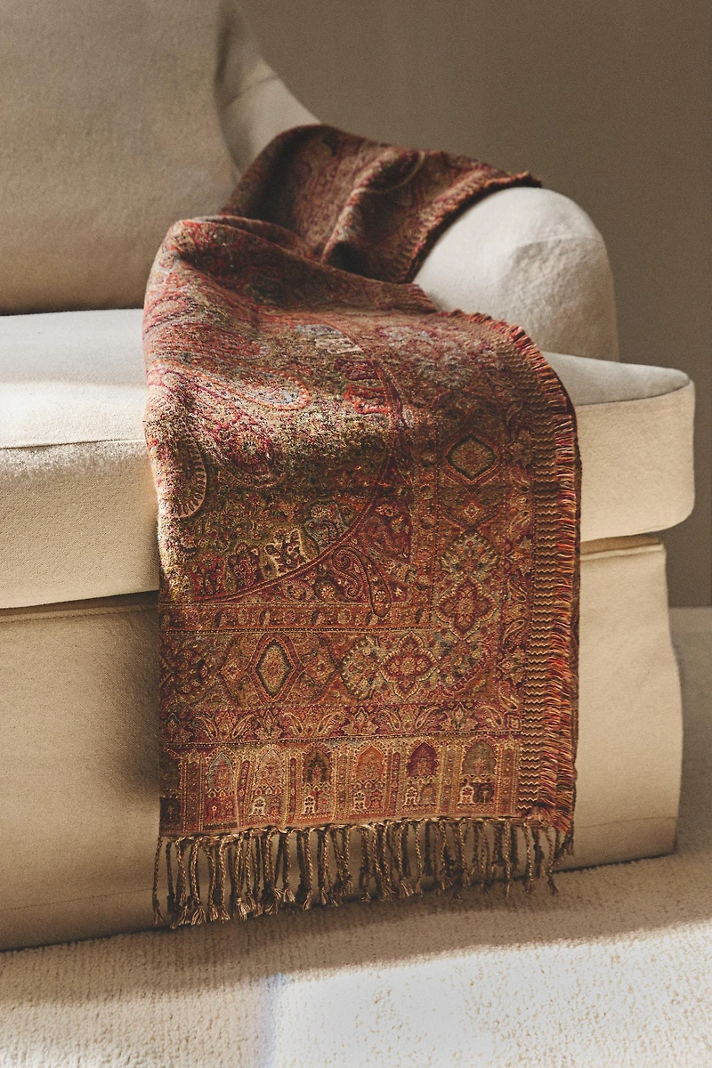 PAISLEY JACQUARD BLANKET