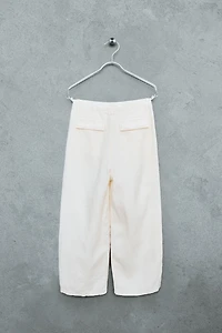 STORIESZ - PANTALON SURPIQÛRE CONTRASTE 100% LIN