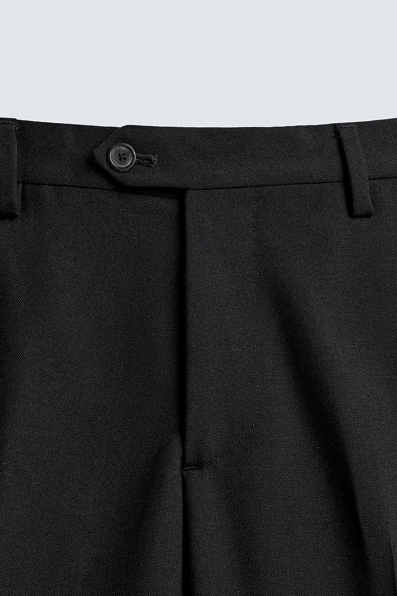 100% WOOL SUIT PANTS