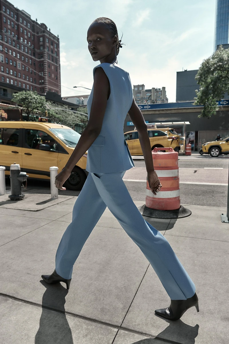 FLARE PANTS WITH SIDE VENTS