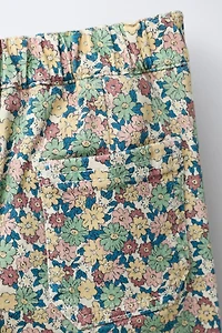 FLORAL TWILL SAILOR PANTS