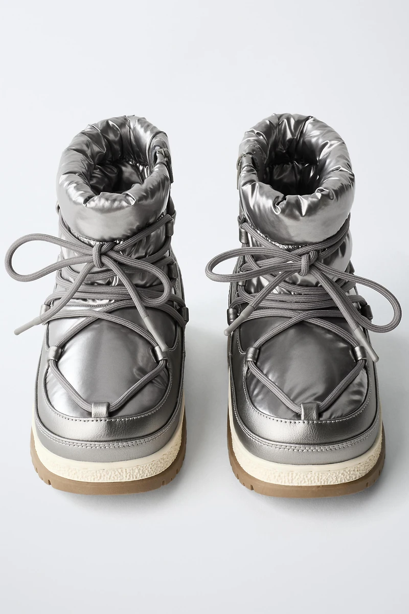 BOTTINES MÉTALLISÉES WATER REPELLENT