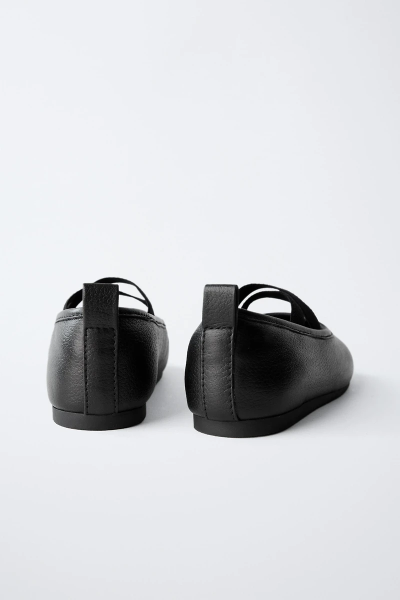 LEATHER BALLET FLATS