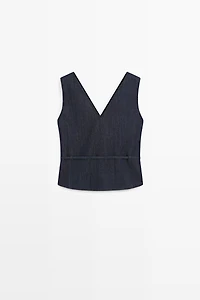 Total look denim vest