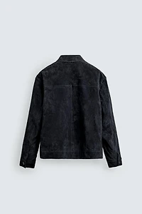 REGULAR FIT SUEDE LEATHER JACKET
