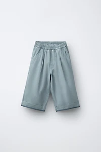ZARA TIMELESS - PANTALON AVEC LIN BAS CONTRASTÉ