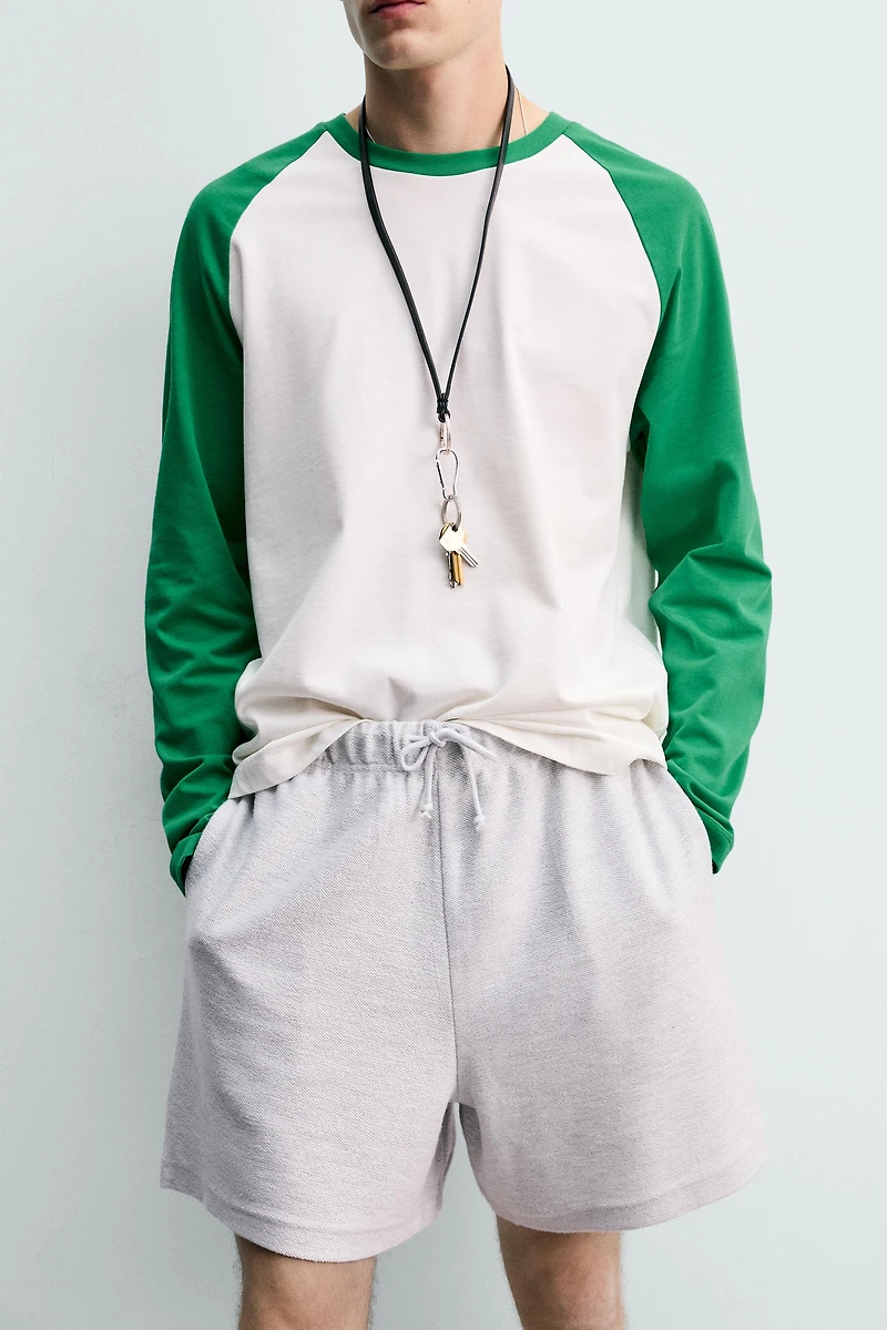 SHORT JOGGER RELAXED FIT TEXTURÉ