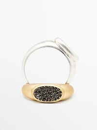 Rhinestone ring set