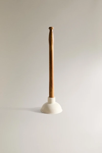 WOODEN AND RUBBER PLUNGER