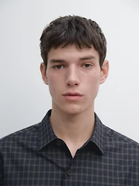 Relaxed fit check shirt