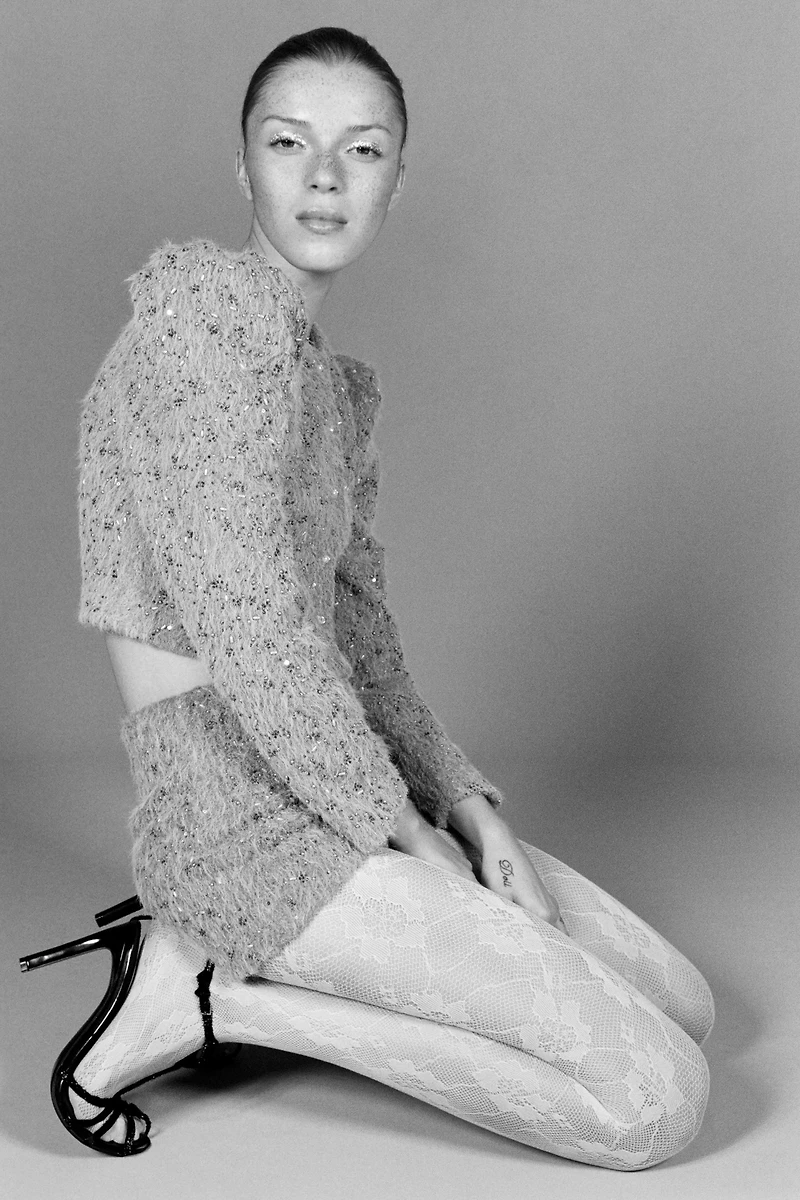 MINI FAUX FUR BEAD SHORTS