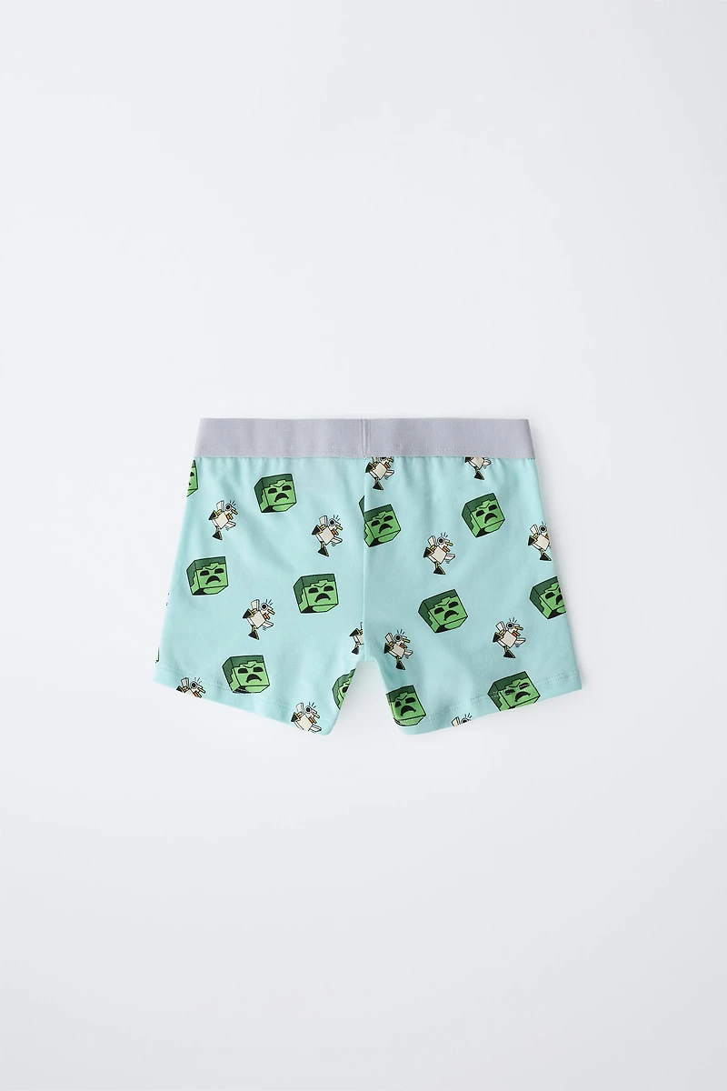 6-14 YEARS/ TWO-PACK OF MINECRAFT © MOJANG AB BOXERS