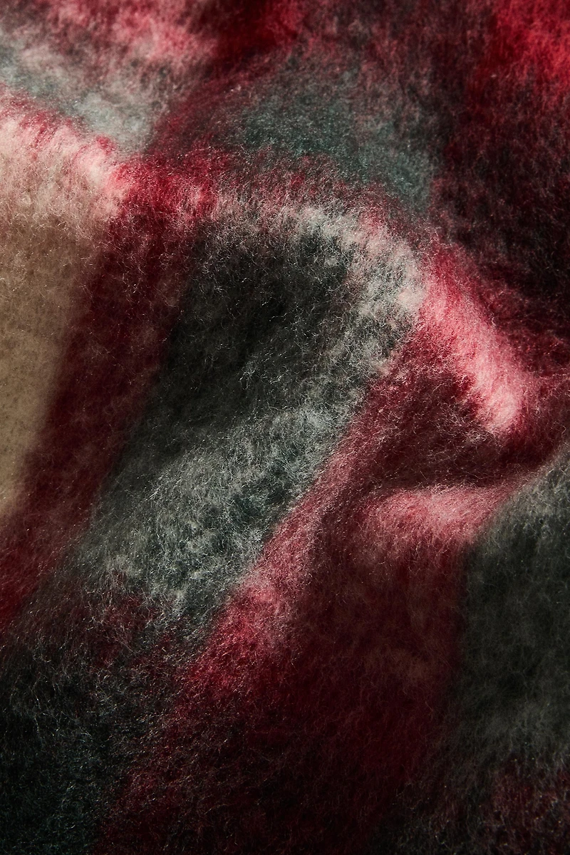 PLAID DOUCE CARREAUX FRANGES