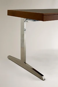 BUREAU BOIS PIEDS MÉTALLIQUES