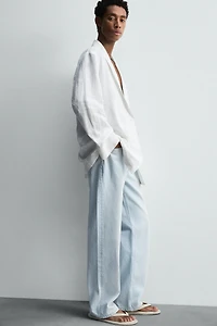 RELAXED FIT LINEN BLAZER