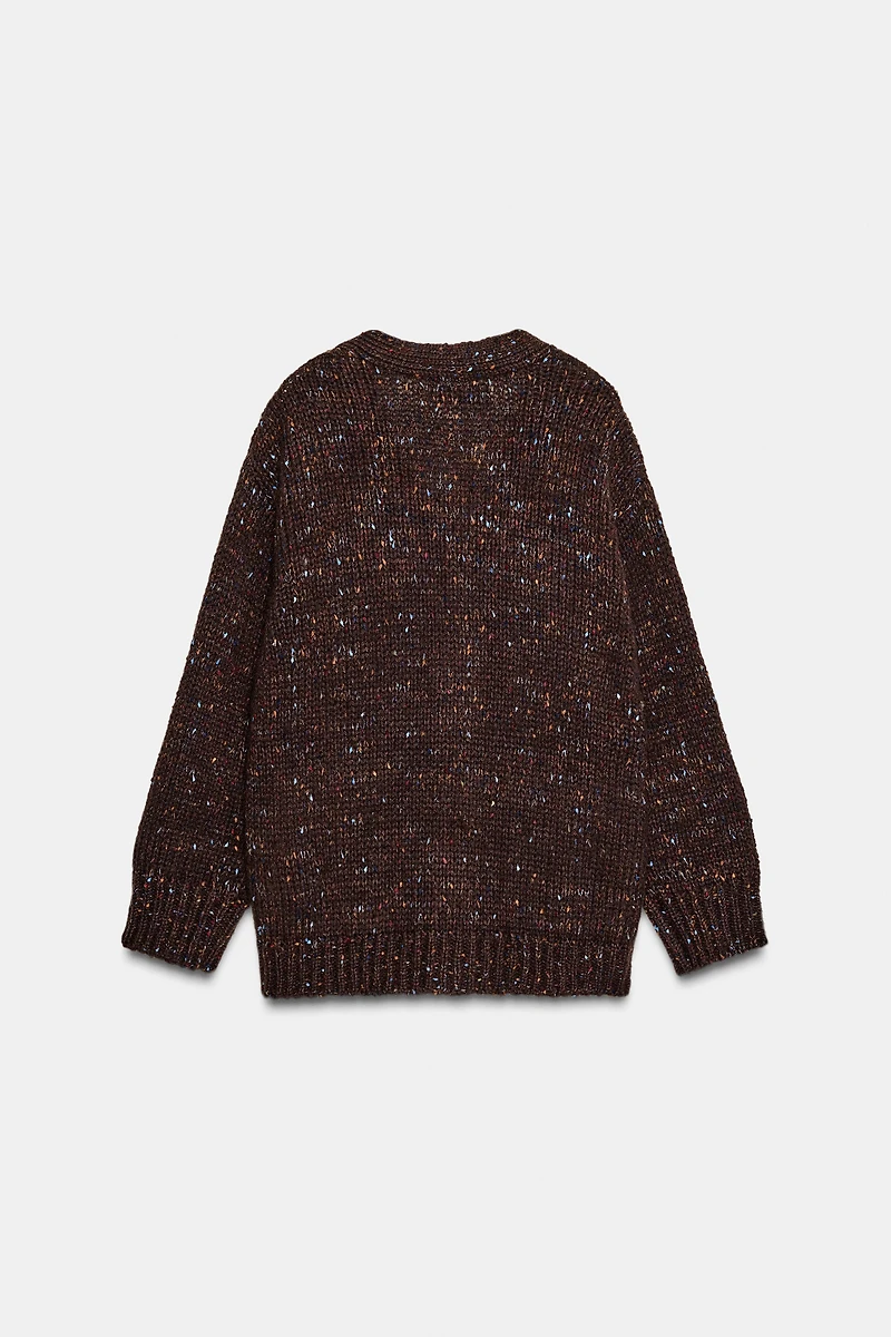 OVERSIZED KNIT PINCHITA CARDIGAN