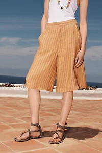 STRIPED LINEN SHORTS LIMITED EDITION