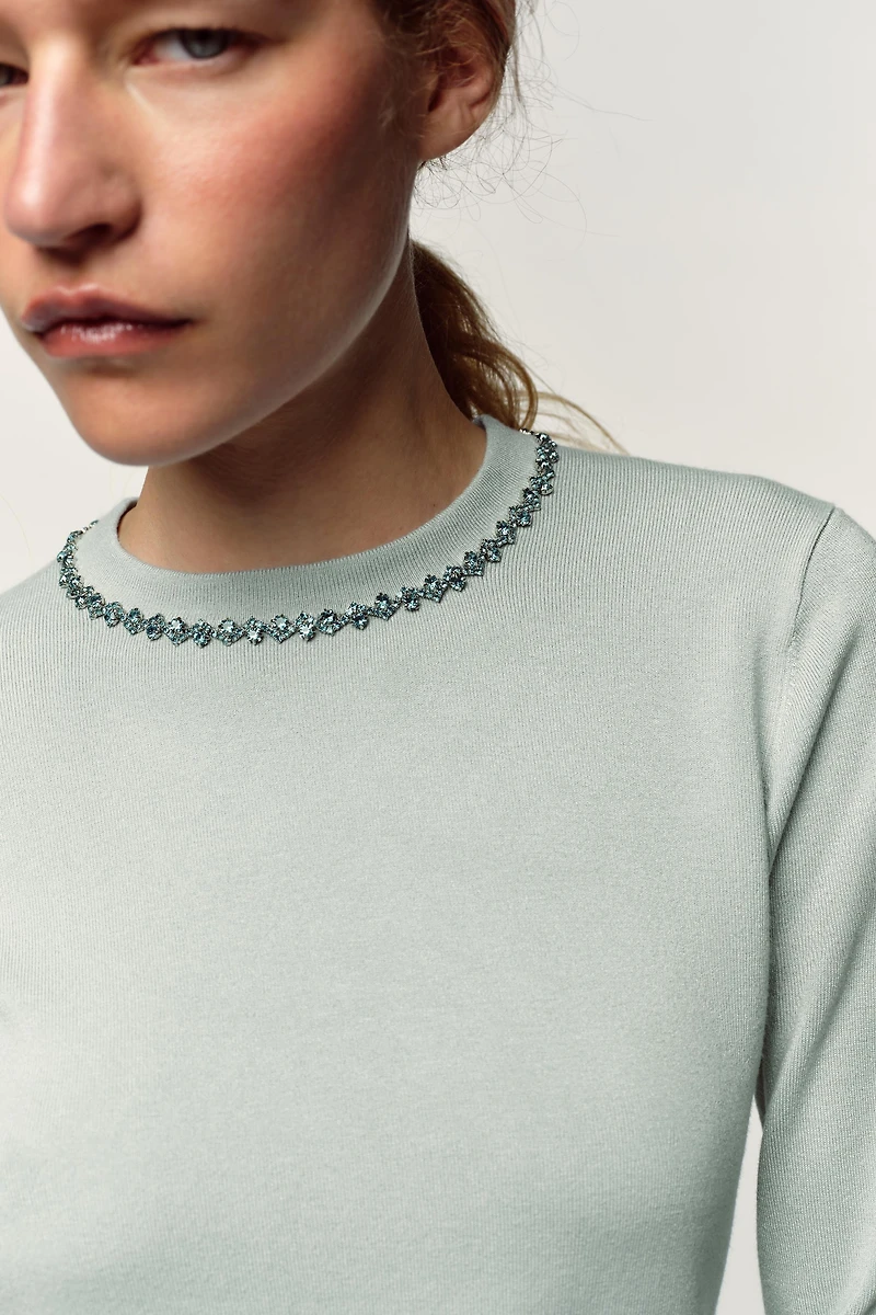 JEWEL KNIT SWEATER