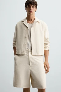TEXTURED OVERSHIRT