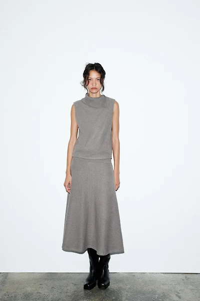 TOP DOUX COL OUVERT