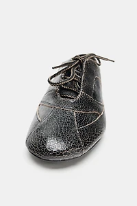 DISTRESSED LEATHER SHOES