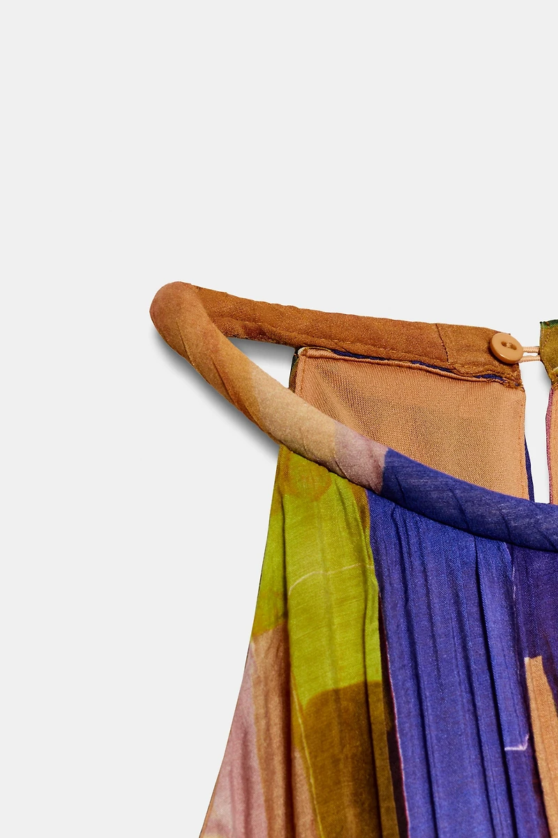 ROBE IMPRIMÉE BAS ASYMÉTRIQUE