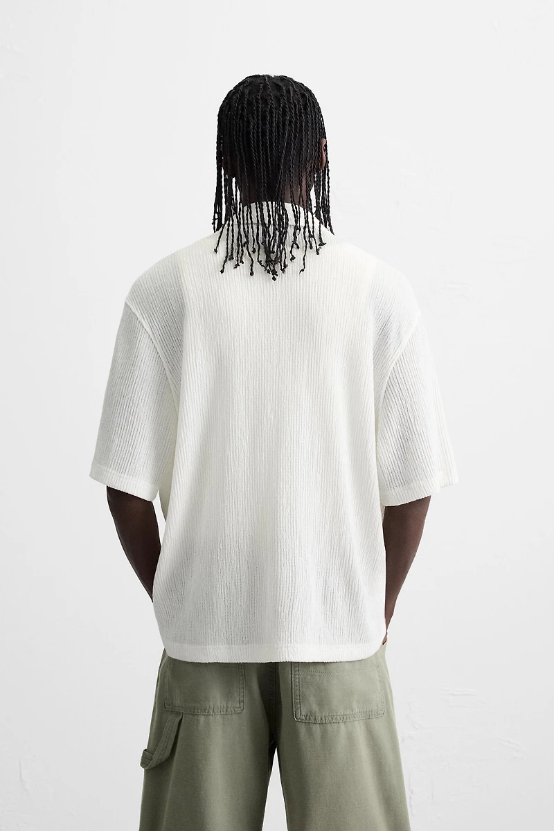 CHEMISE STRUCTURÉE EFFET FROISSÉ