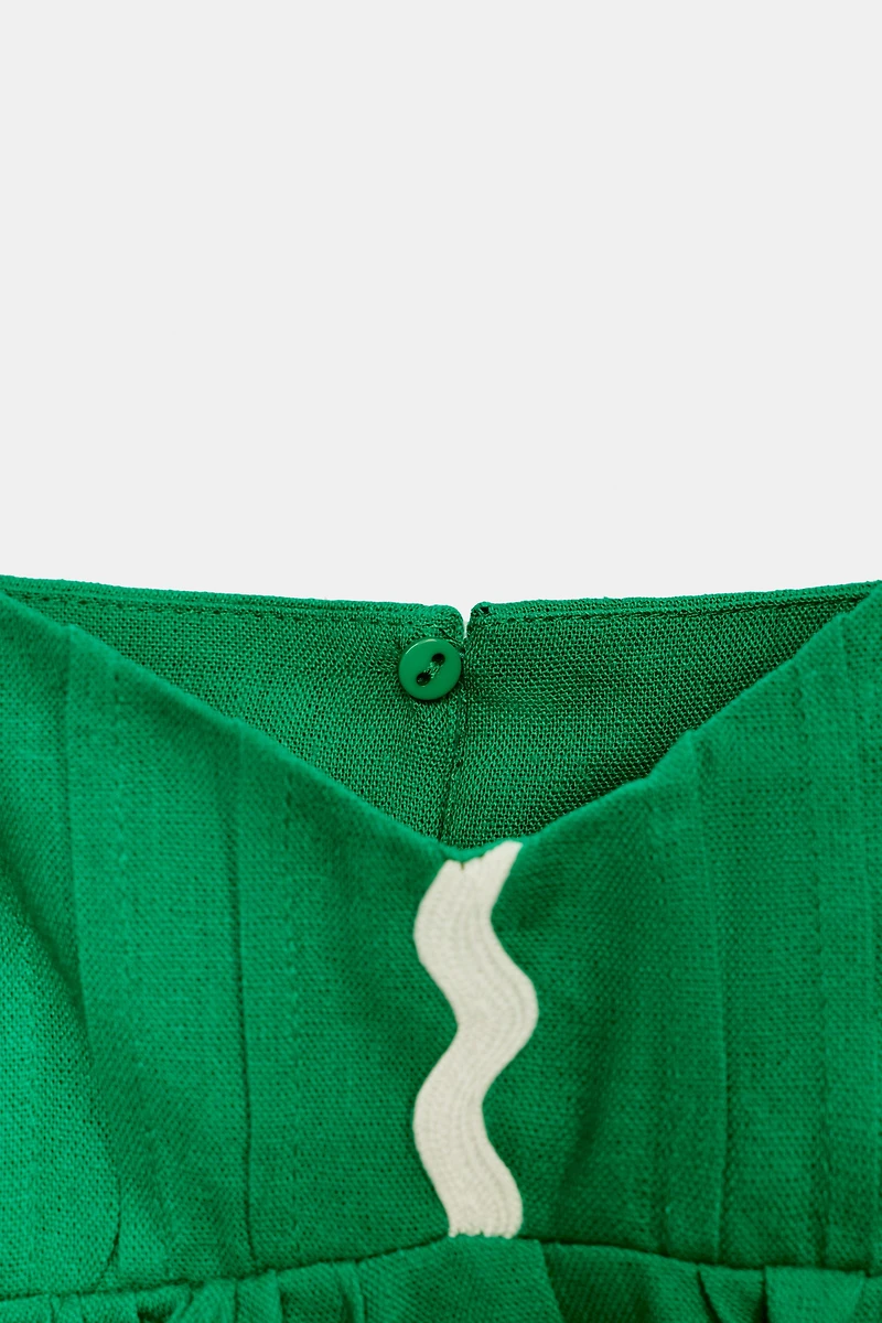LINEN STRAP TOP