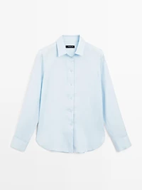 Flowing shirt with collar