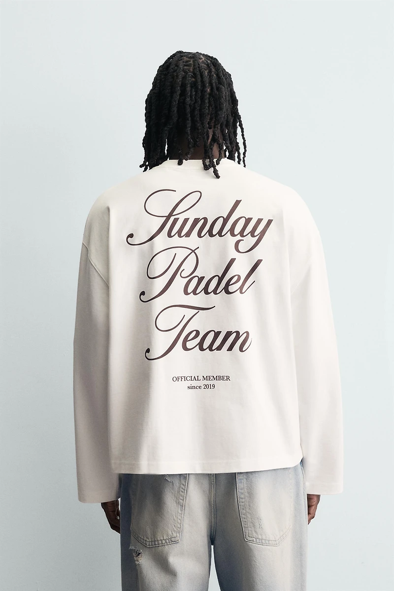 PRINTED TEXT T-SHIRT