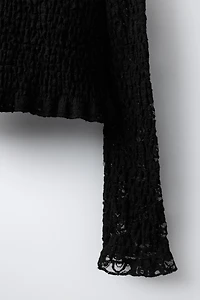 STRETCH LACE TOP