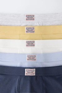 AGES 6-14 / FIVE-PACK OF LABEL BOXERS