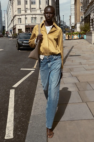 FAUX SUEDE BOMBER JACKET