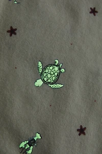 CHILDREN’S SEA PRINT FLAT SHEET