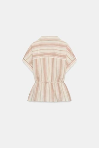 CHEMISE RAYURES FIL MÉTALLISÉ