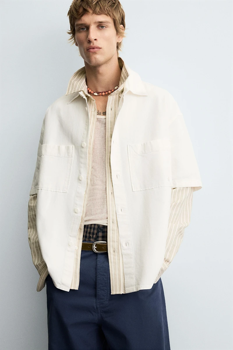 CHEMISE À IMPRIMÉ DÉLAVÉ