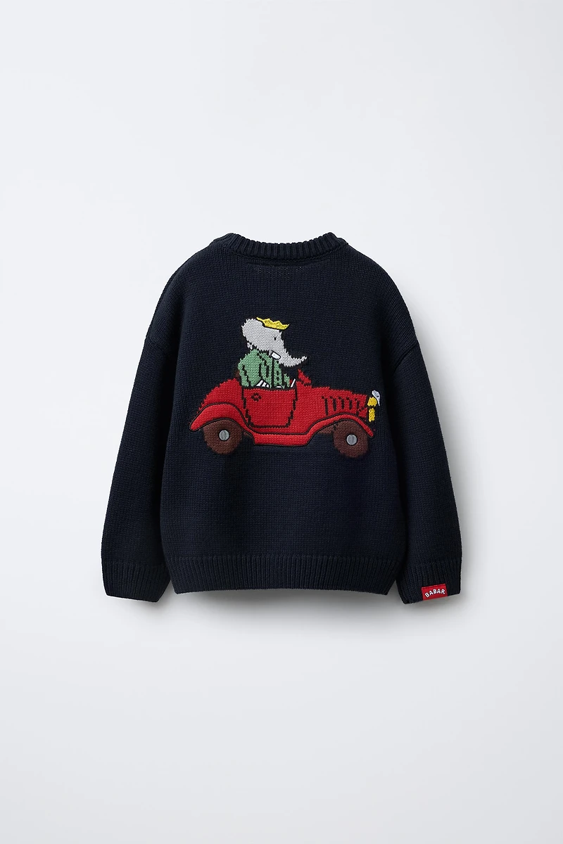 EMBROIDERED KNIT SWEATER BABAR ™