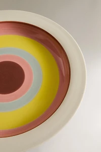 PLAT CÉRAMIQUE CERCLES X COLLAGERIE
