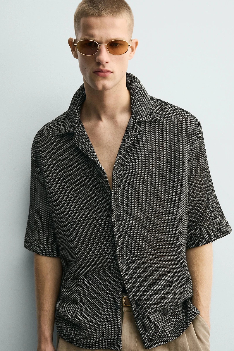 RELAXED FIT TEXTURED SHIRT
