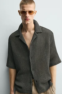 RELAXED FIT TEXTURED SHIRT