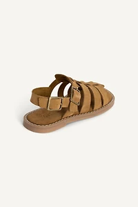 SANDALES STYLE PLAGE EN CUIR ÉDITION LIMITÉE