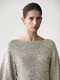 100% cotton knit cape sweater