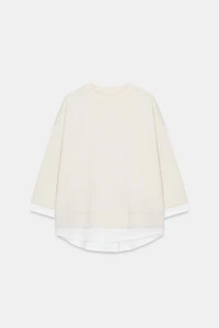 COMBINATION LONG SLEEVE SWEATSHIRT