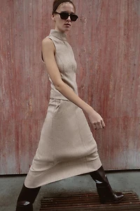 JUPE MI-LONGUE SUPERPOSÉE