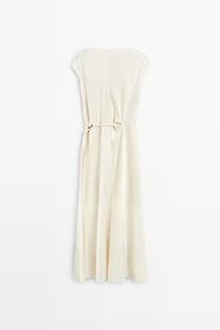 Draped Neckline Flowing Dress - STUDIO