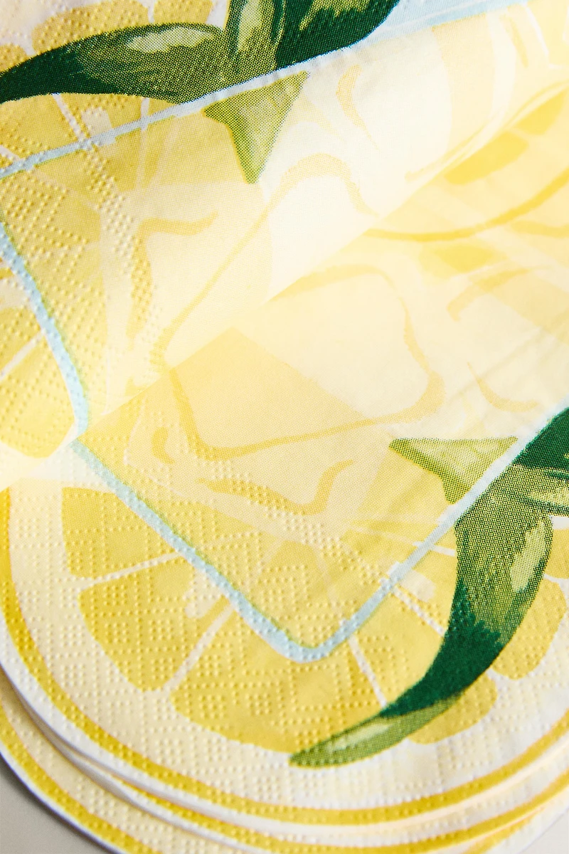 SET OF LEMONADE PAPER NAPKINS (SET OF 20)
