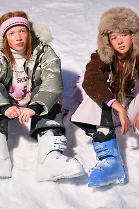 METALLIC WATER-RESISTANT AND WINDPROOF 80% DOWN 20% FEATHER PUFFER COAT RECCO® SYSTEM SKI COLLECTION