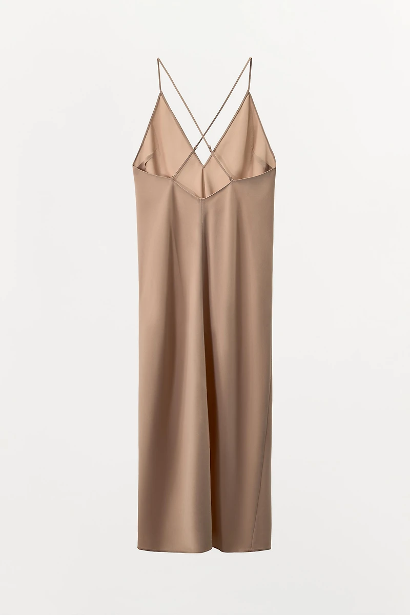 MULTI-WAY STRAP SLIP DRESS
